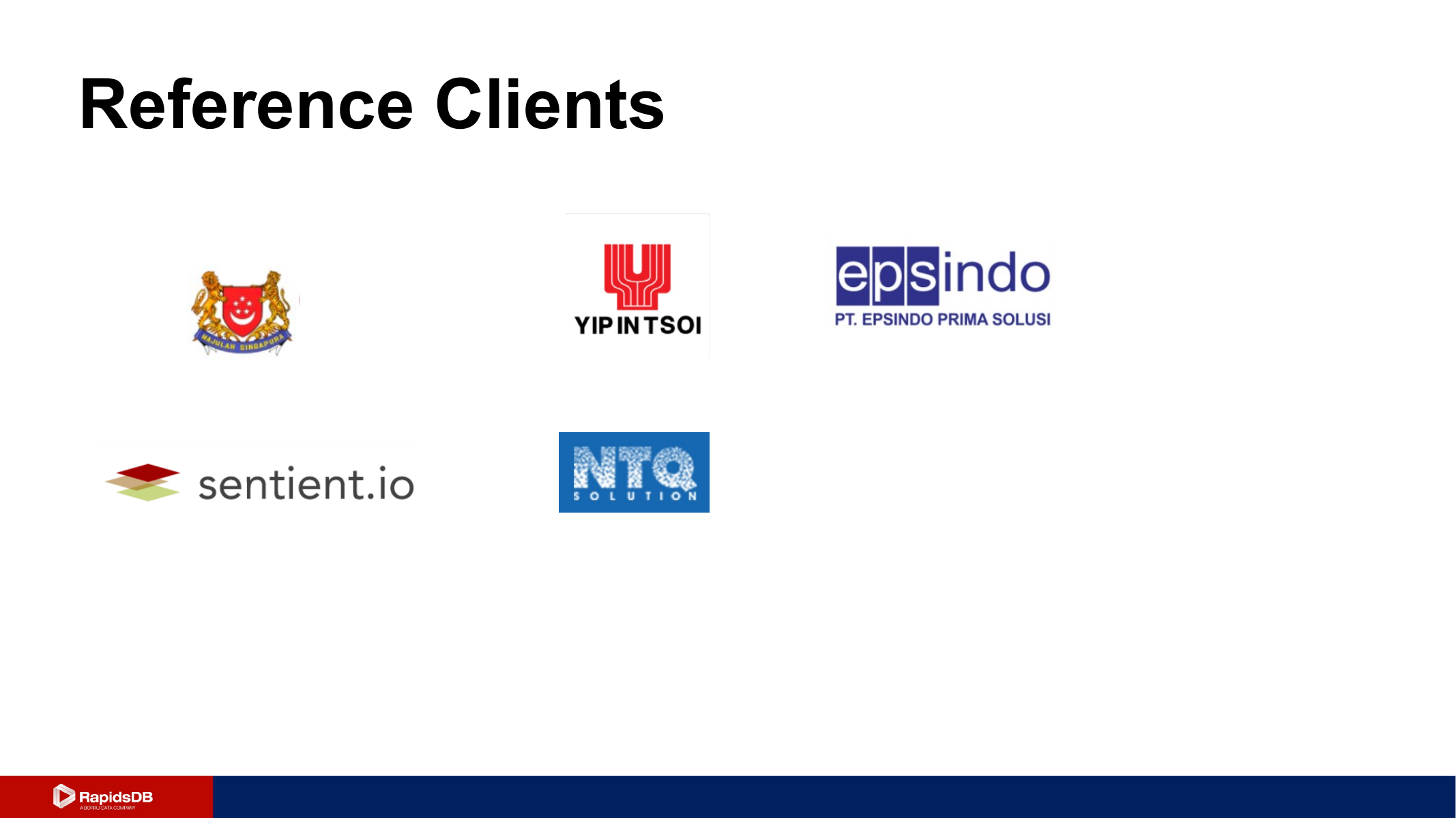 Reference Clients slide
