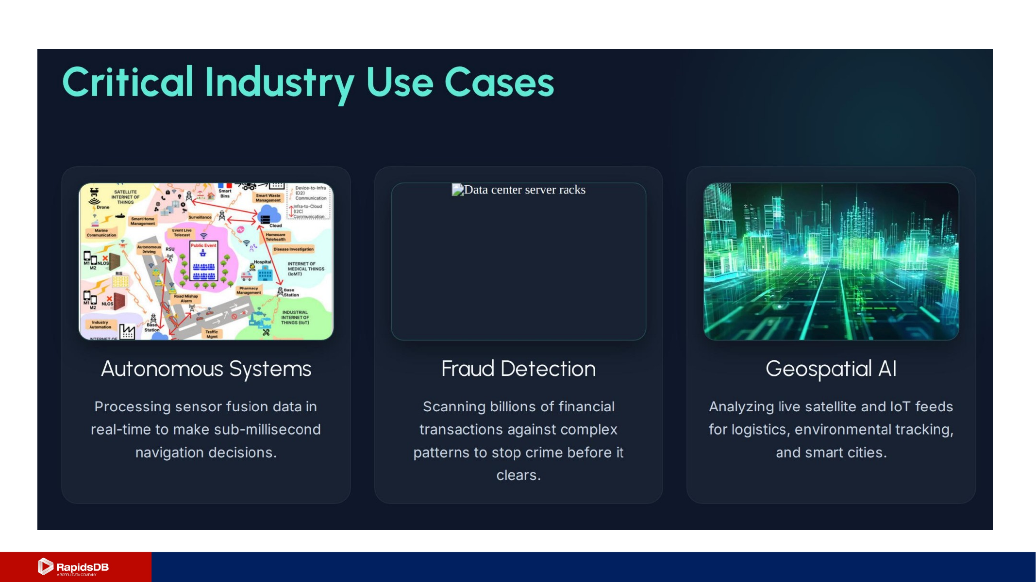 Critical industry use cases slide